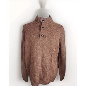 UNTUCKit Sweater XL Knit Wool Lambswool Vangone Brown Casual Outdoor Sweater Men